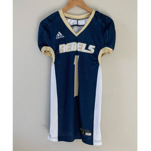 ADIDAS Rebel 1 White ad Navy‎ Football T-Shirt